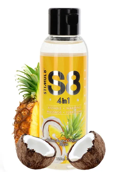 Лубрикант на водной основе Stimul8 4-in-1 Dessert Lube, 125 мл (ананасовый десерт) (8713221823236)