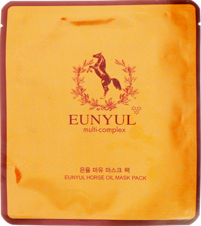 Омолоджуюча тканинна маска для обличчя з кінським жиром Eunyul Horse Oil Mask Pack 30 мл (8809435401374)