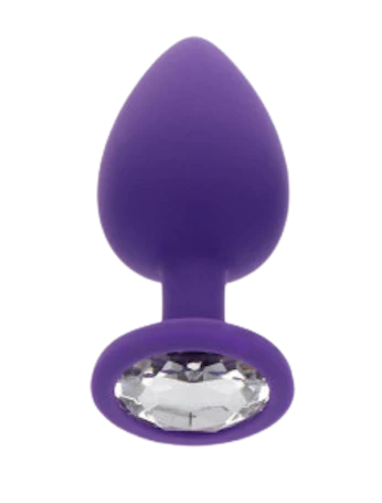 Toy Joy Medium Diamond Booty Jewel - Пробка анальная, 8х3.5 см (фиолетоввая) (8713221831163)