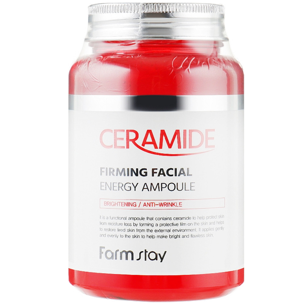 Омолоджуюча сироватка для обличчя з керамідами Farmstay Ceramide Firming Facial Enegry Ampoule 250 мл