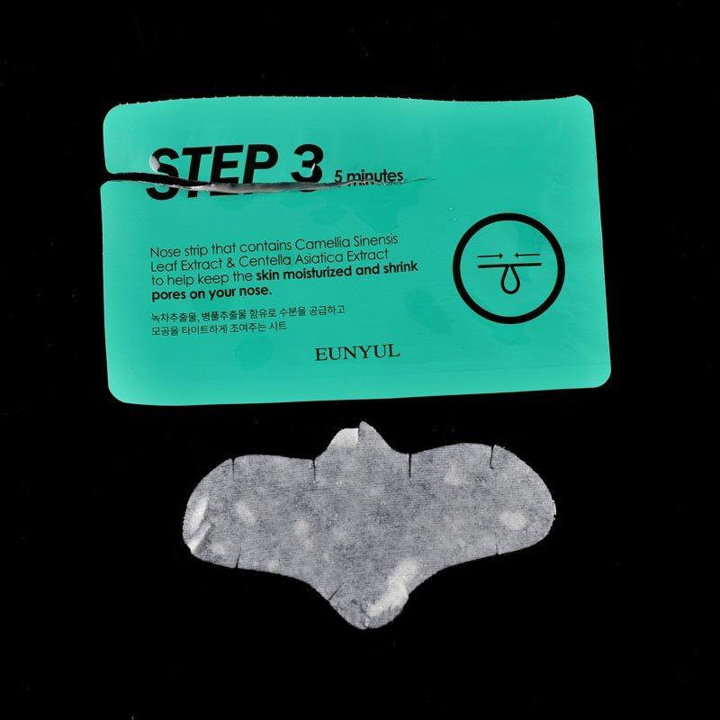 Набор масок против черных точек на носу Eunyul Clean & Fresh Nose Pack 3 step 3 шт (8809435406119)