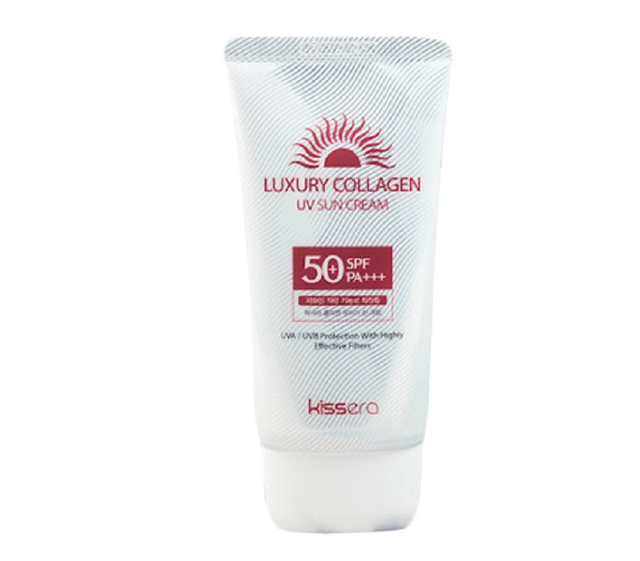 Сонцезахисний крем з колагеном KISSERA Luxury Collagen UV Sun Cream SPF50+/PA+++ 70 г