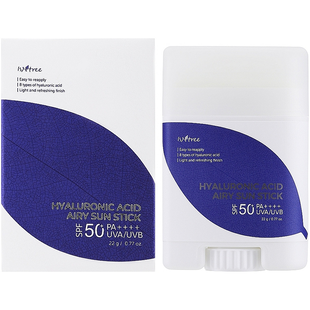 Сонцезахисний крем у стику з гіалуроновою кислотою Isntree Hyaluronic Acid Airy Sun Stick 22 г (8809686384228)