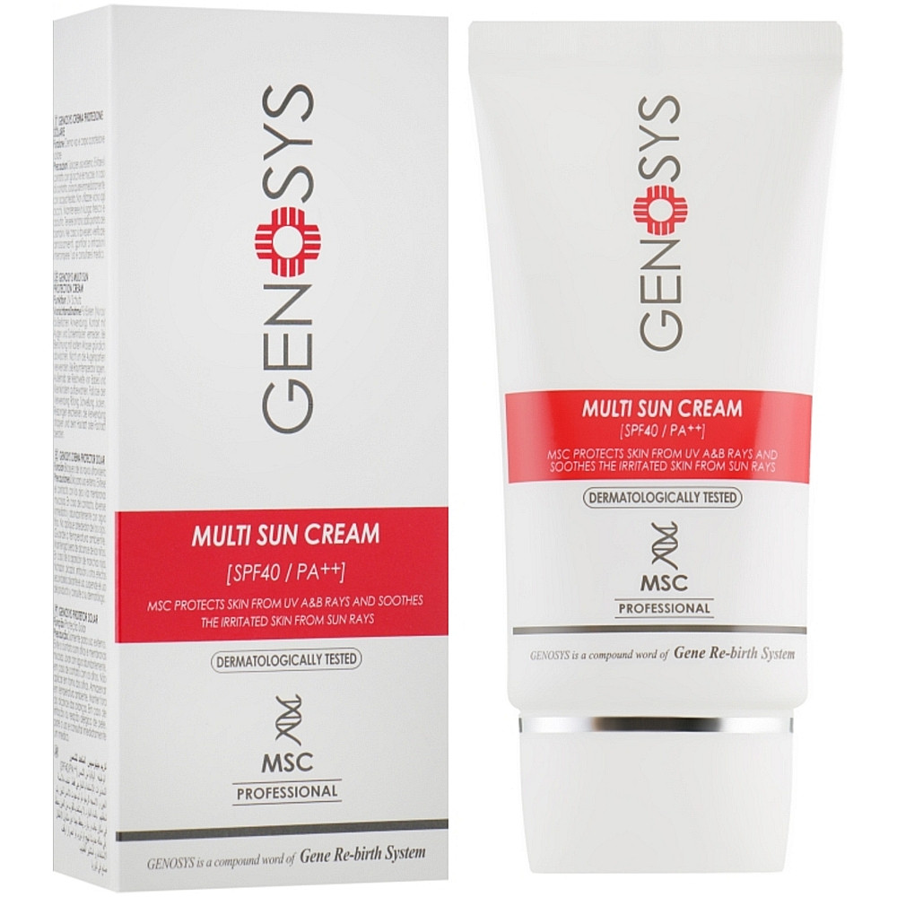 Сонцезахисний крем SPF40 Genosys Multi Sun Cream SPF40 40 г (8809205627386)