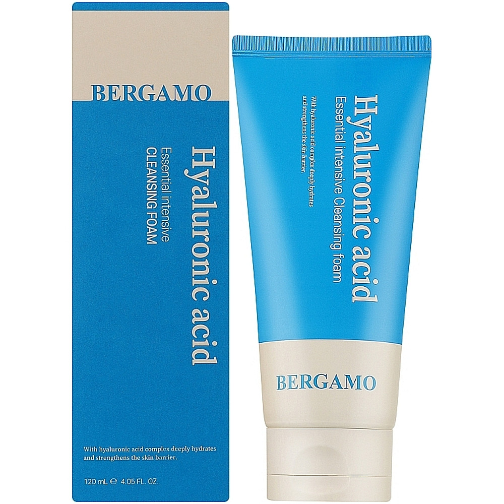 Пінка для вмивання з гіалуроновою кислотою Bergamo Intensive Hyaluronic Acid Cleanser Foam 120 мл (8809414192859)