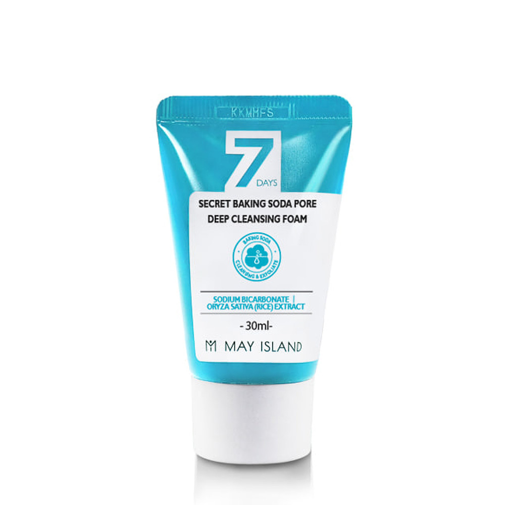 Пенка для умывания с содой May Island 7 Days Secret Baking Soda Pore Deep Cleansing Foam 30 мл