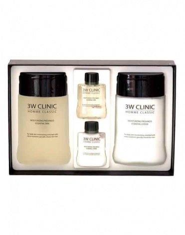 Набір догляду за чоловічою шкірою 3w Clinic Homme Classic Moisturizing Freshness Essentia 2 Items Set 360 мл