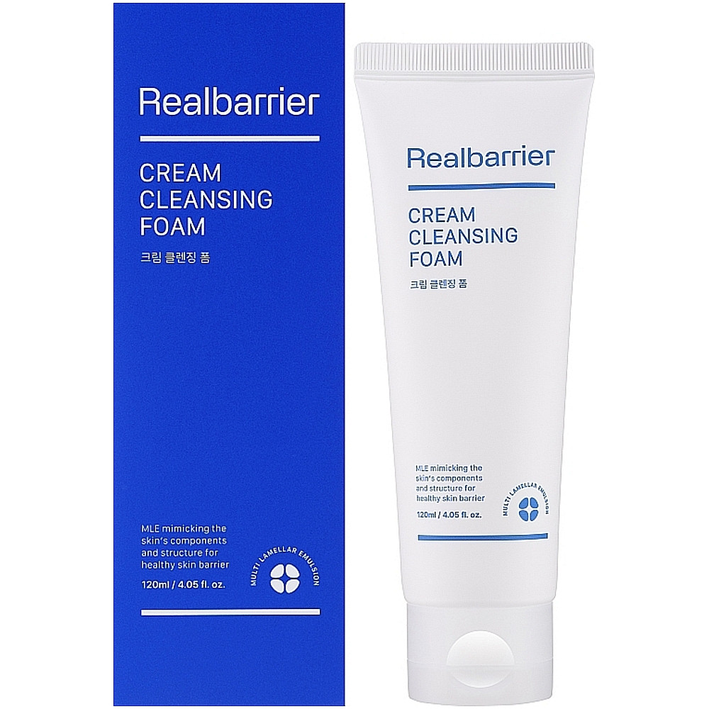 Пінка для вмивання кремова з екстрактом бергамоту Real Barrier Cream Cleansing Foam 120 мл (8809723785049)
