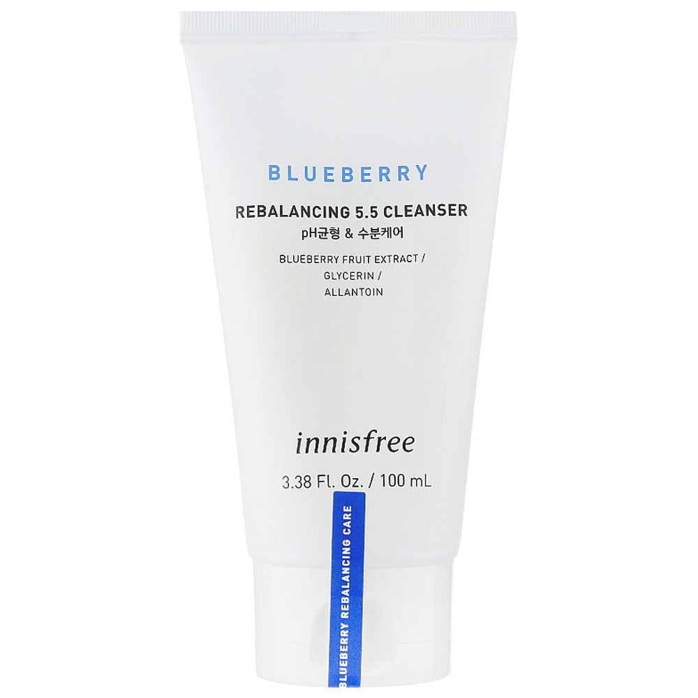 Балансирующая пенка для умывания с экстрактом черники Innisfree Blueberry Rebalancing 5.5 Cleanser 100 мл