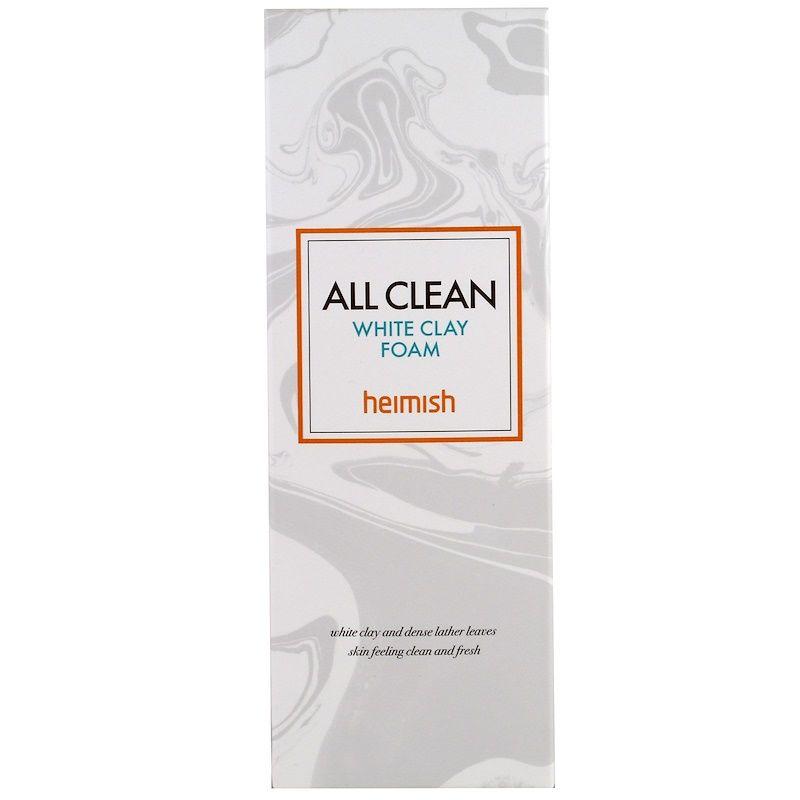 Пенка для умывания с белой глиной для очистки пор Heimish All Clean White Clay Foam 150 г (8809481760548)