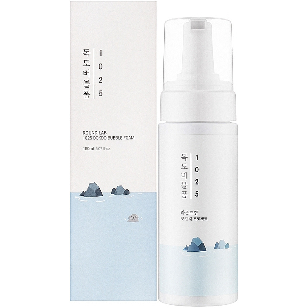 Очистительная пенка с морской водой для проблемной кожи Round Lab 1025 Dokdo Bubble Foam 150 мл (8809738599044)