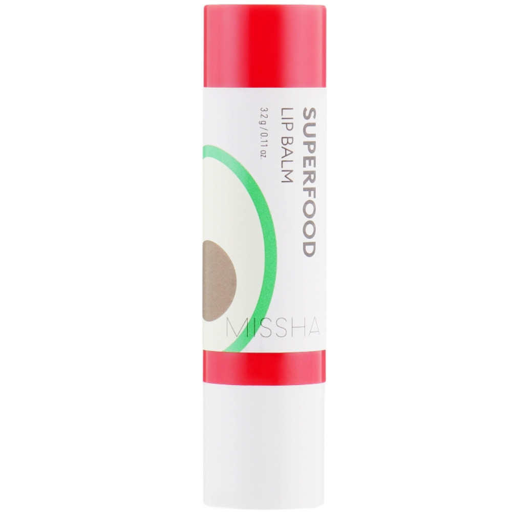 Бальзам для губ з авокадо Missha Super Food Avocado Lip Balm 3,2 г (8809581465879)