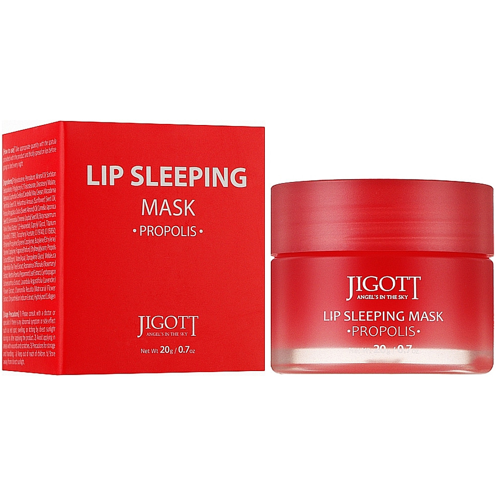 Нічна маска для губ з прополісом Jigott Lip Sleeping Mask Propolis 20 мл (8809541282386)