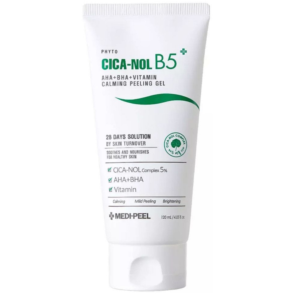 Пілінг-скатка для обличчя з кислотами Medi Peel Phyto Cica-Nol B5 Calming Peeling Gel 120 мл (8809409349442)