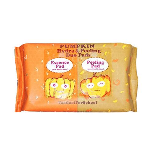 Набор салфеток для пилинга и увлажнения кожи лица Too Cool For School Pumpkin Hydra &Peeling Duo Pads 100 шт