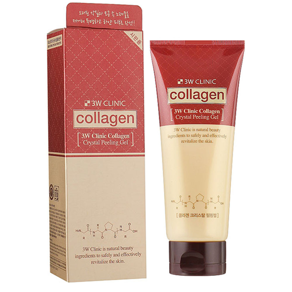 Пілінг-гель з колагеном 3W Clinic Collagen Crystal Peeling Gel 180 мл (8809445612012)