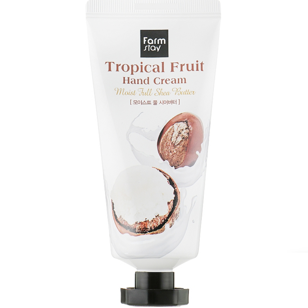 Увлажняющий крем для рук с маслом ши Farmstay Tropical Fruit Hand Cream Moist Full Shea Butter 50 мл