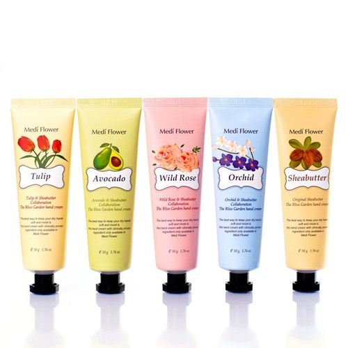 Набор кремов для рук с маслом ши Medi Flower The Bliss Garden Hand Creams Set 50г*5шт