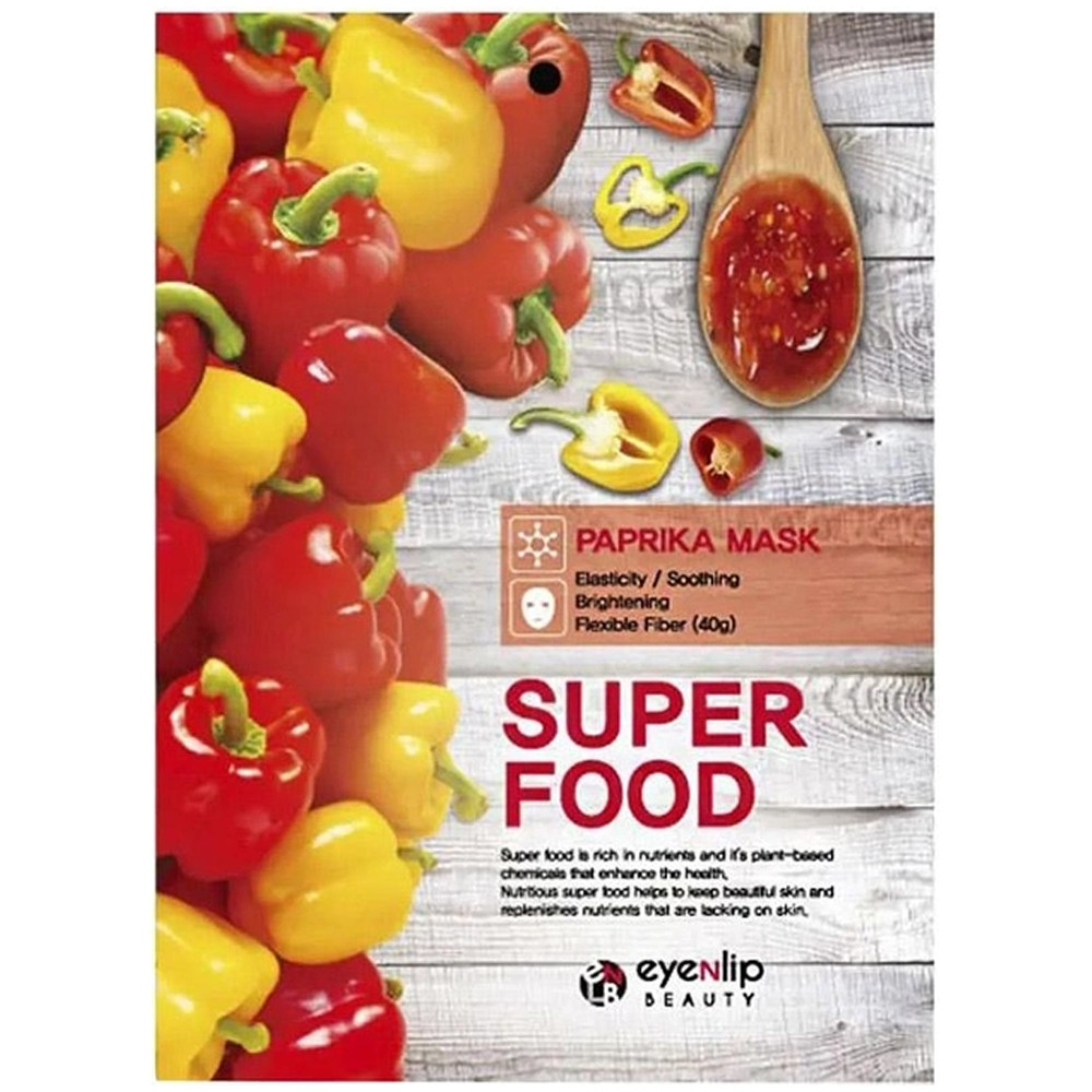 Набір масок із екстрактом паприки Eyenlip Super Food Paprika Mask, 23 мл*10 шт (8800000000051)