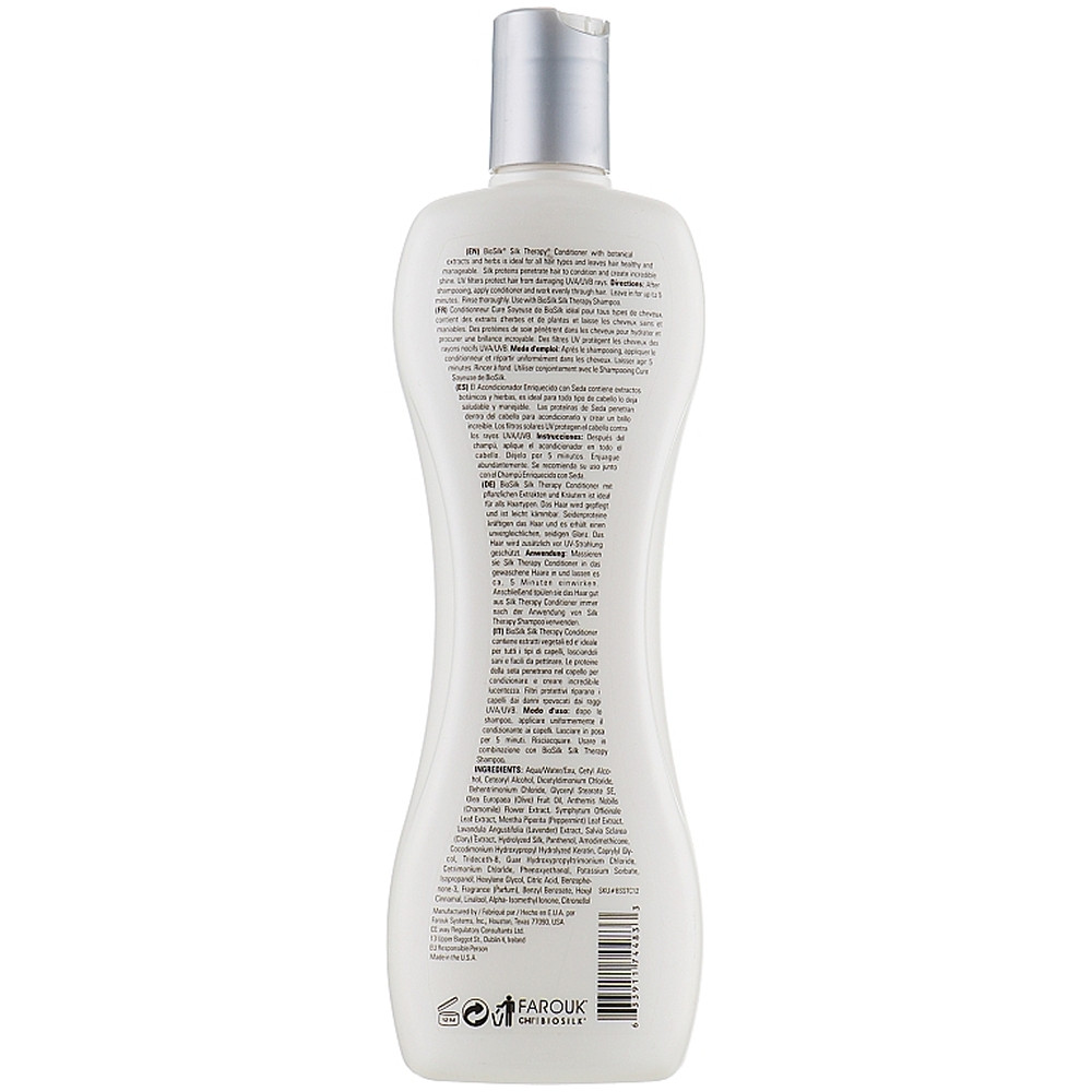 Кондиционер для волос "Шелковая терапия" BioSilk Silk Therapy Conditioner 355ml (633911744833)