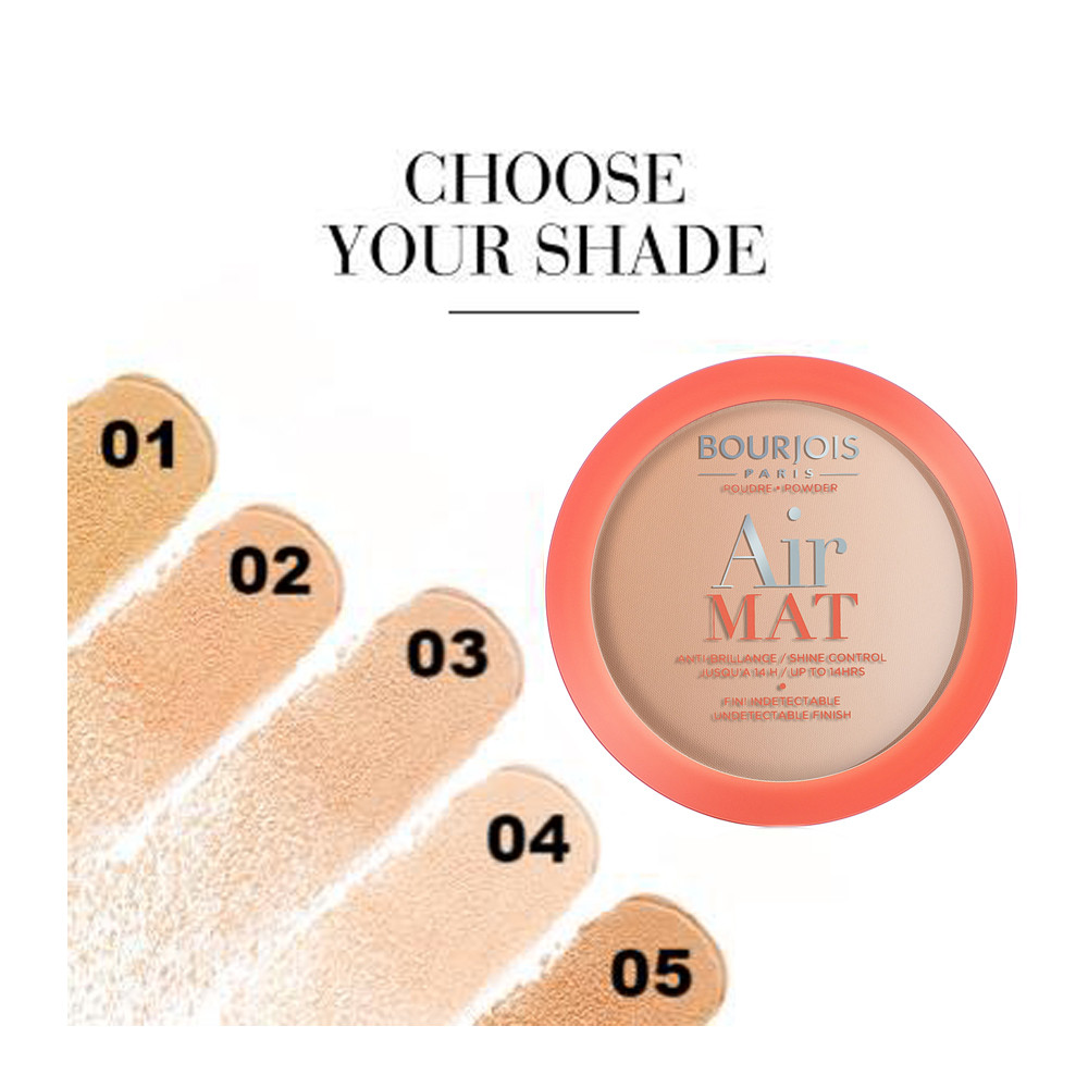 Матирующая пудра Bourjois Air Mat Powder 02 - Light Beige, 10 g