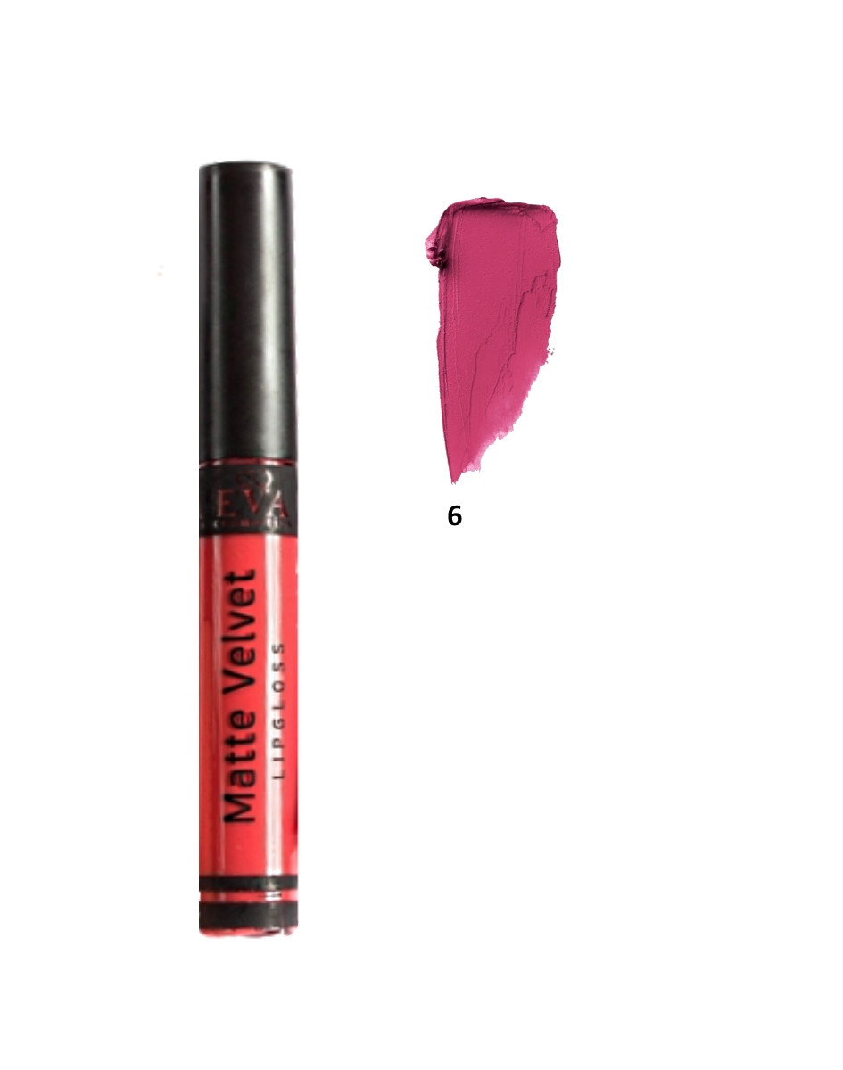 Матовий блиск для губ Eva Cosmetics "Matte Velvet" Відтінок №6
