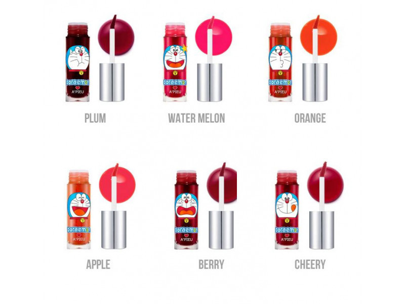 Тинт-желе для губ A'Pieu Doraemon Edition Jelly Marmalade Cherry, 5 г (8806185740630)
