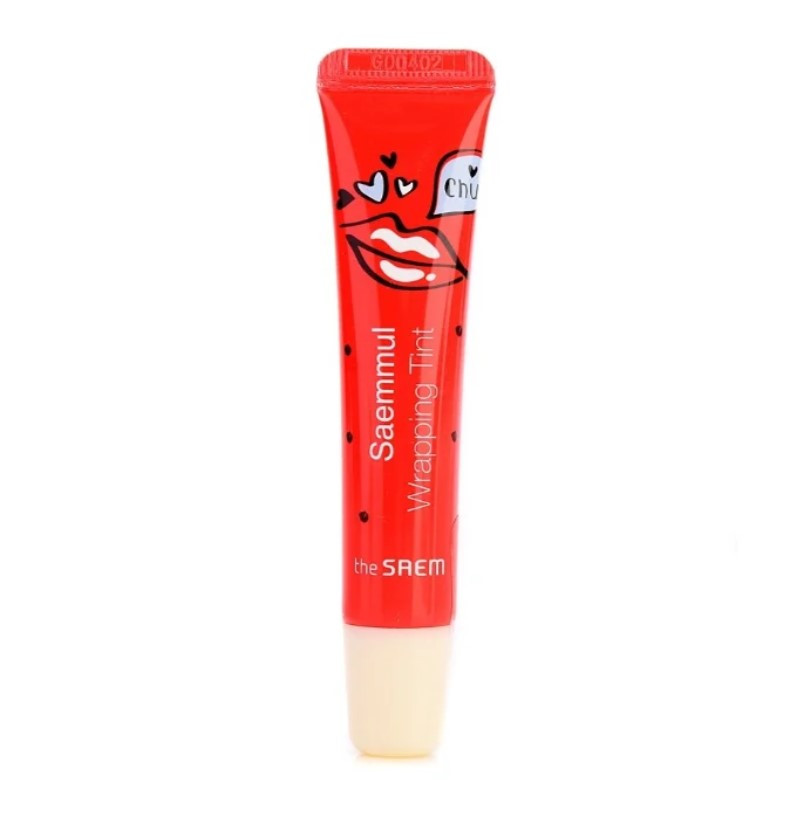 Тинт для губ с эффектом тату The Saem Saemmul Wrapping Tint RD01 Red Berry 15 мл (8806164124567)
