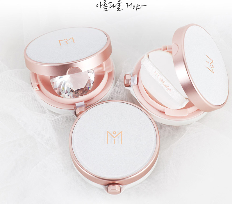 Увлажняющий кушон с эффектом сияния May Island Audrey Diapearl Cushion SPF50+ PA++++ #23 Sand Begie 15 г