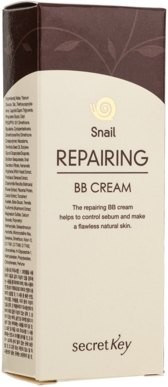 Восстанавливающий BB-крем для лица на основе фильтрата улитки Secret Key Snail Repairing BB Cream 50 мл