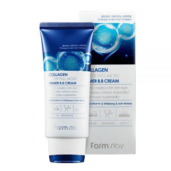 Увлажняющий ББ крем с коллагеном Farmstay Collagen Water Full Moist Primer Bb Cream SPF50+ 50 г