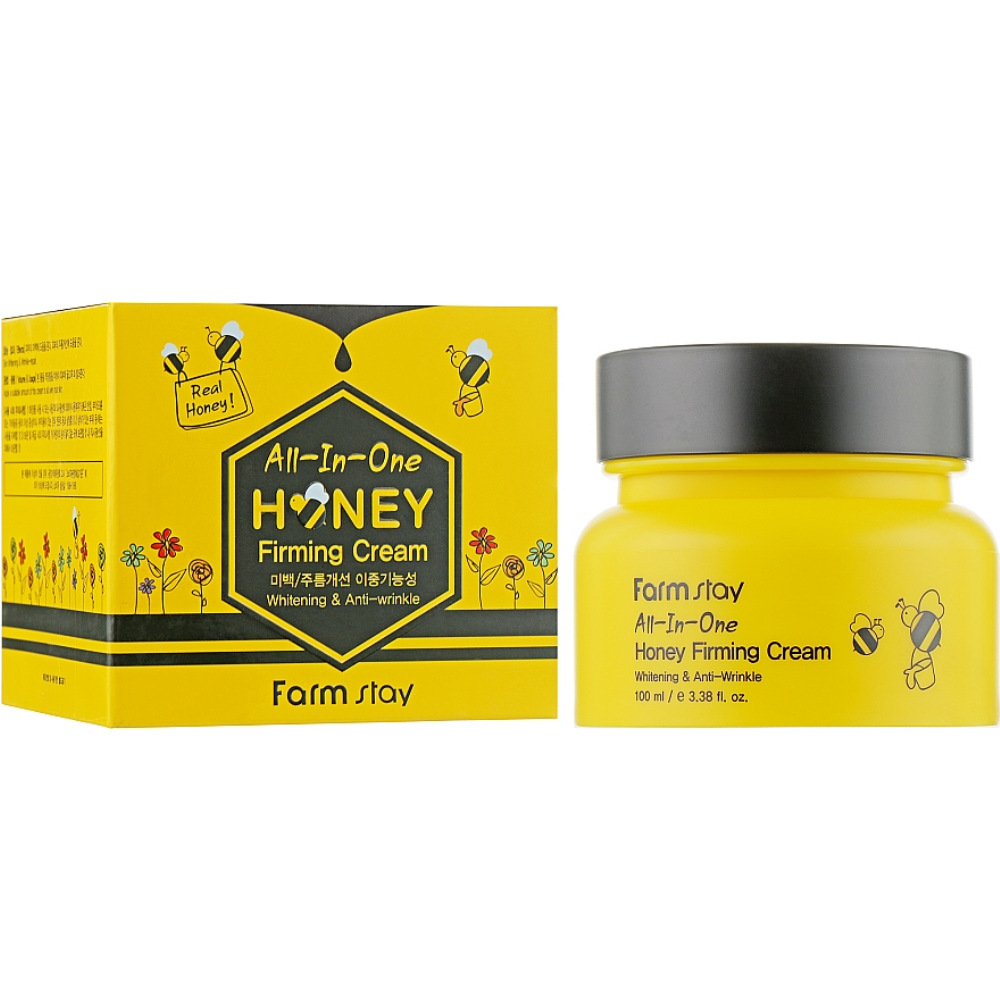 Медовий крем для зміцнення шкіри обличчя Farmstay All In One Honey Firming Cream 100 мл