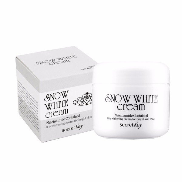 Крем для обличчя на пептидах молока з відбілюючим ефектом Secret Key Snow White Cream 50 мл (8809305992360)