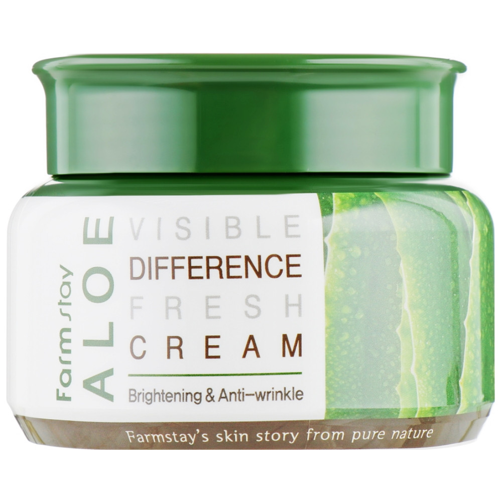 Успокаивающий крем для лица с алоэ Farmstay Visible Difference Fresh Cream Aloe 100 мл