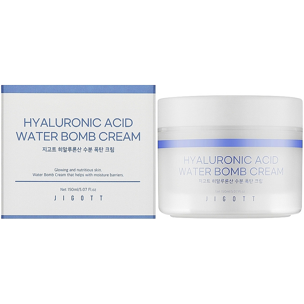 Крем для обличчя з гіалуроновою кислотою Jigott Hyaluronic Acid Water Bomb Cream 150 мл (8809541282874)
