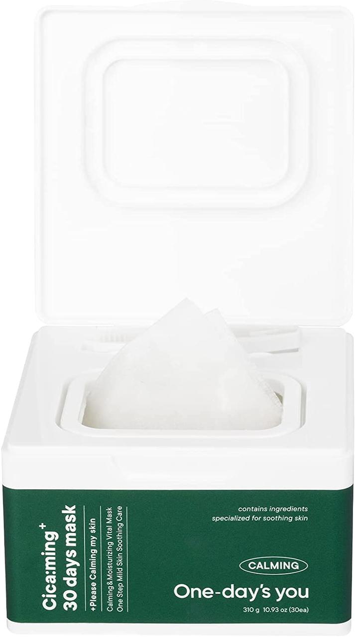Набор масок для лица с центелой One-day’s You Cica:ming 30 Days Mask 30 шт