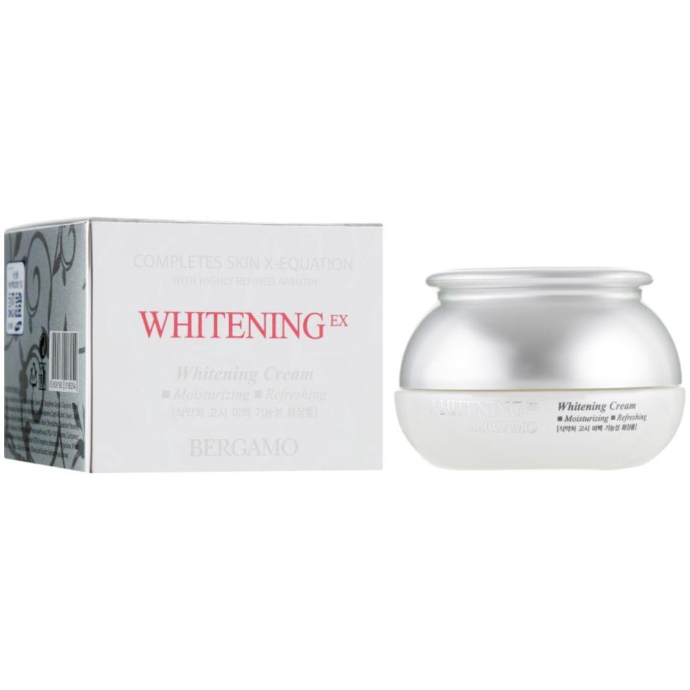Осветляющий крем для лица с арбутином и гиалуроновой кислотой BERGAMO Whitening EX Whitening Cream 50 г