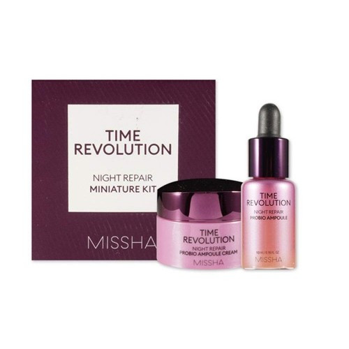 Набір нічної омолоджуючої косметики Missha Time Revolution Night Repair 2 pcs Kit 10+7 мл