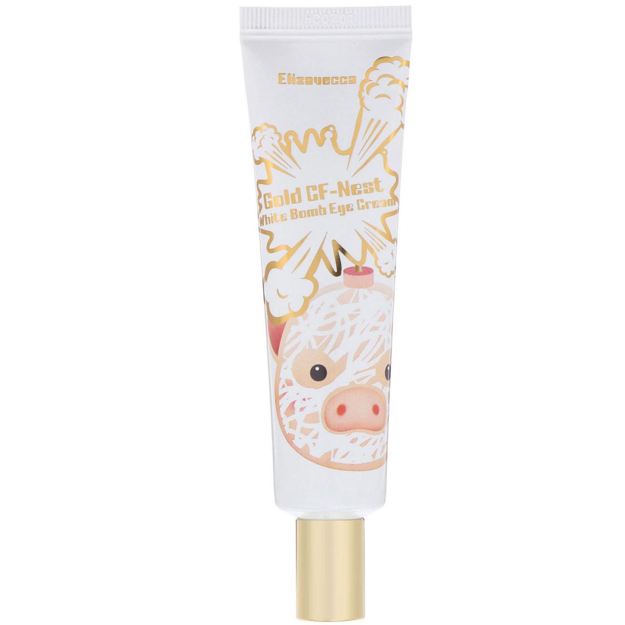 Осветляющий крем для век на основе ласточкиного гнезда Elizavecca Gold CF-Nest White Bomb Eye Cream 30 мл