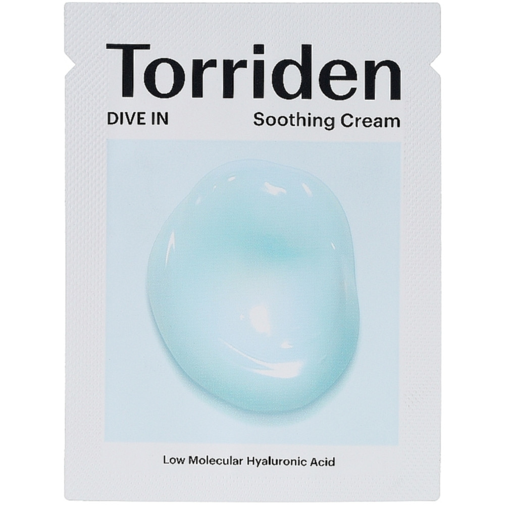 Гель-крем с гиалуроновой кислотой Torriden Dive-In Low Molecule Hyaluronic Acid Soothing Cream (Sample) 2 мл