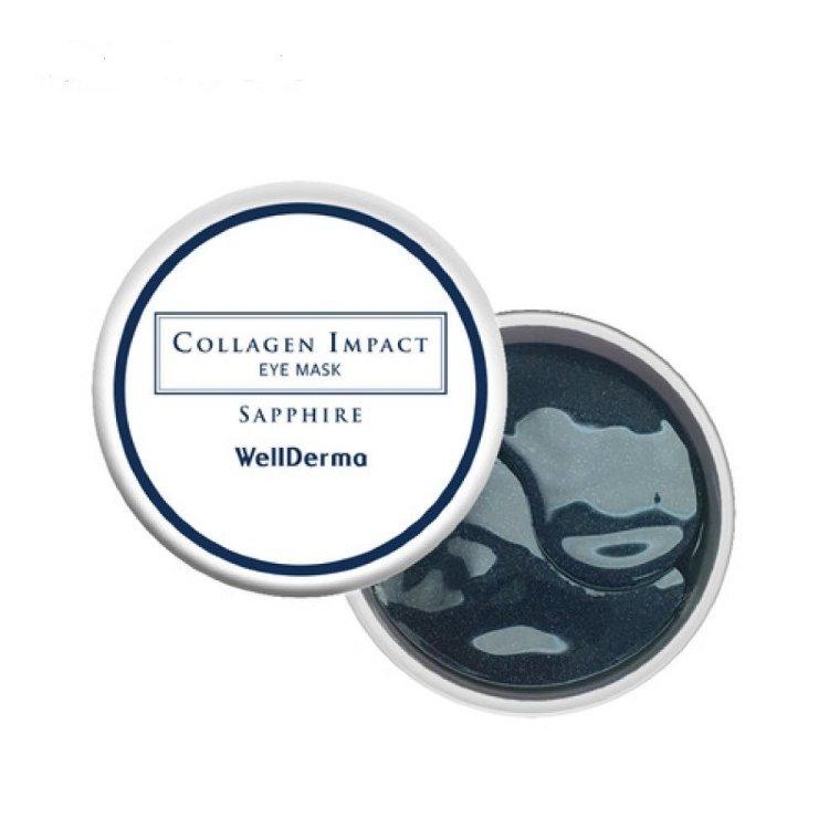 Сапфірові патчі для очей з морським колагеном Wellderma Collagen Impact Sapphire Eye Mask 60 шт