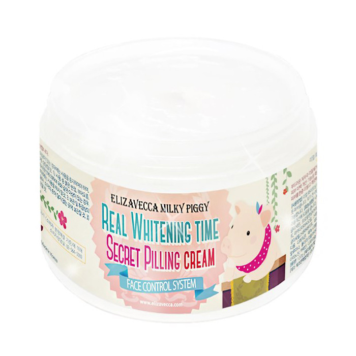 Освітлюючий пілінг-крем для обличчя Elizavecca Milky Piggy Real Whitening Time Secret Pilling Cream 100 мл
