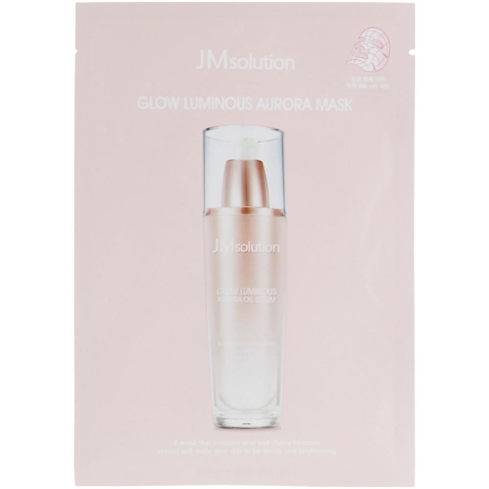 Тканевая маска с жемчугом и розой Jm Solution Glow Luminous Aurora Mask 30 мл (8809505541627)