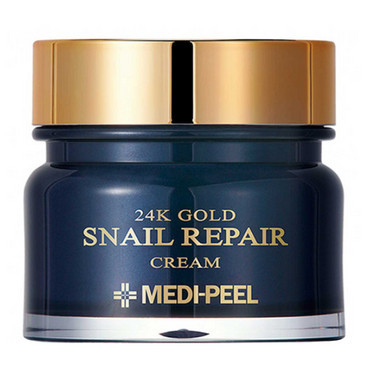 Омолоджуючий крем для обличчя з золотом та муцином равлика Medi-Peel 24K Gold Snail Repair Cream 50 мл
