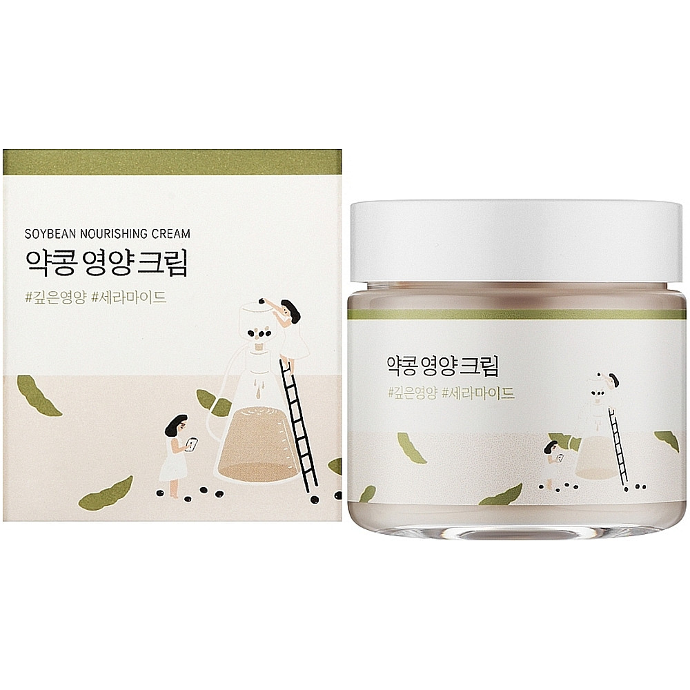 Питательный крем с экстрактом соевых бобов Round Lab Soybean Nourishing Cream 80 мл (8809624726417)
