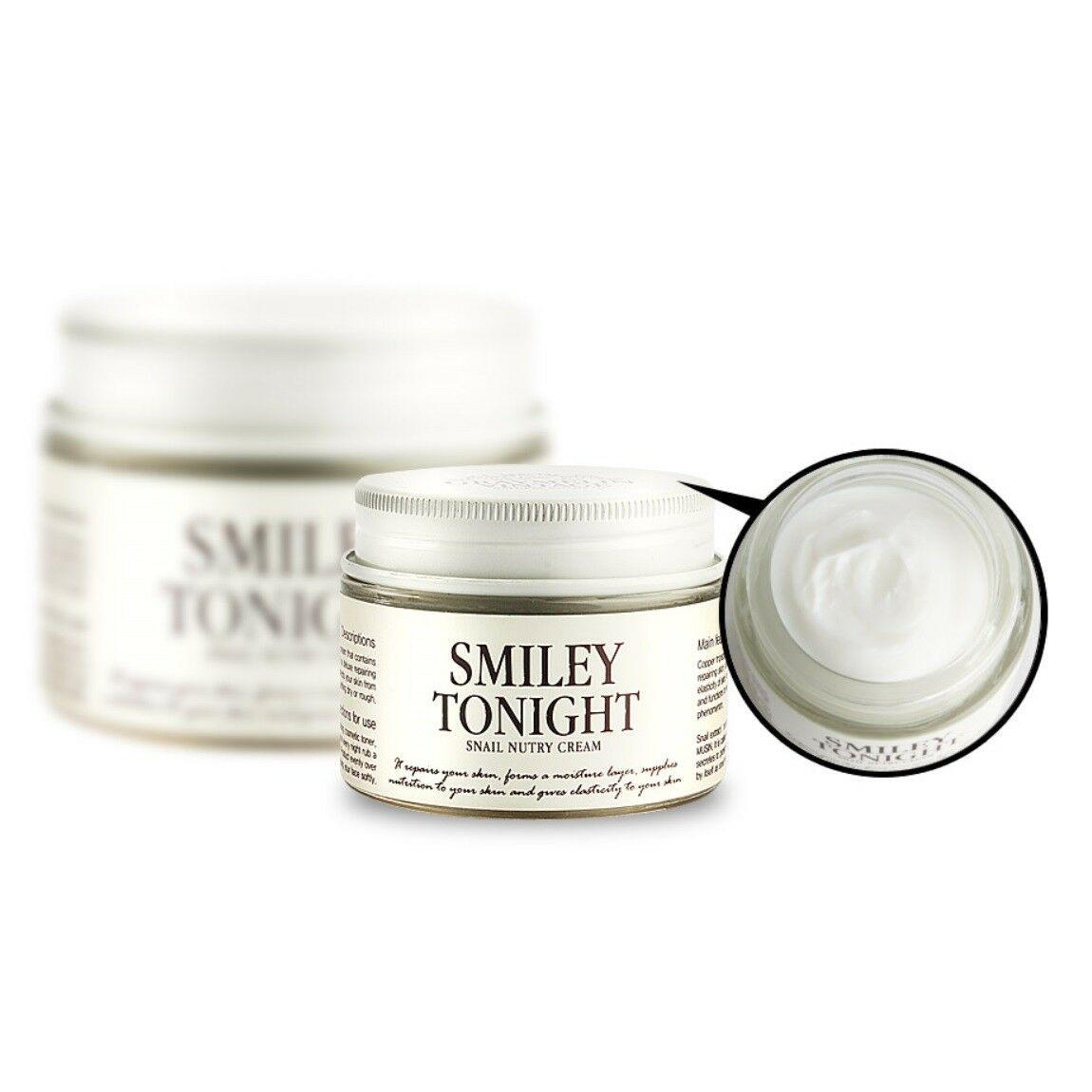 Поживний крем для обличчя з муцином чорного равлика Graymelin Smiley Tonight Snail Nutry Cream 50 мл