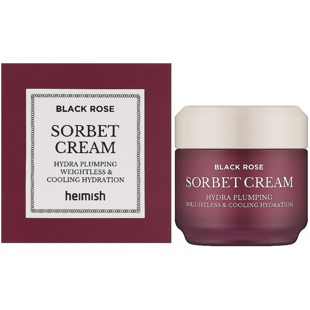 Антивіковий крем з екстрактом чорної троянди Heimish Black Rose Hydra Plumping Sorbet Cream 50 мл (8809481762535)
