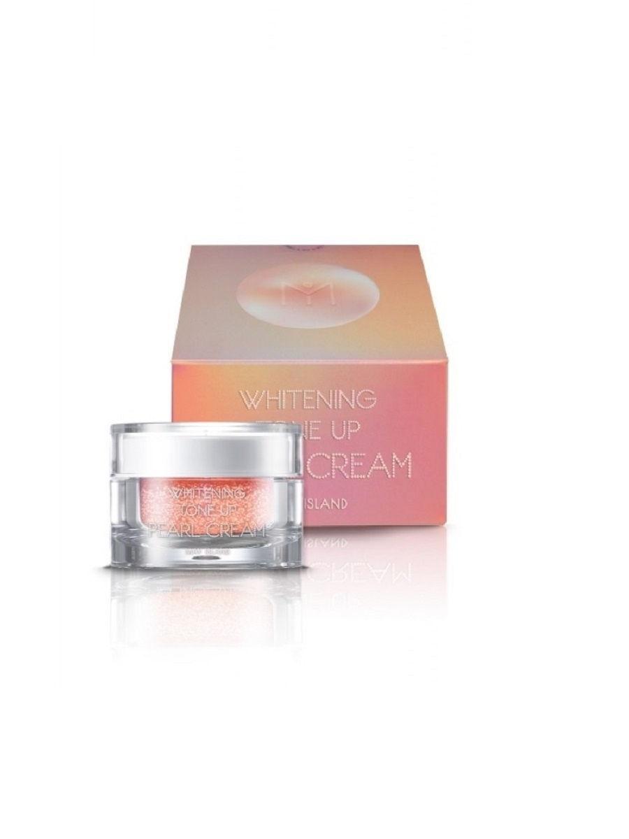 Освітлюючий крем для обличчя з перловою пудрою May Island Whitening Tone Up Pearl Cream 50 мл