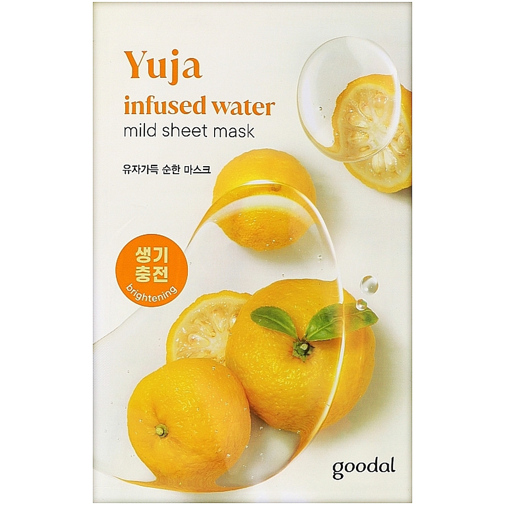 Освітлювальна маска з екстрактом Юдзу Goodal Yuja Infused Water Mild Sheet Mask 20 мл (8809862287763)