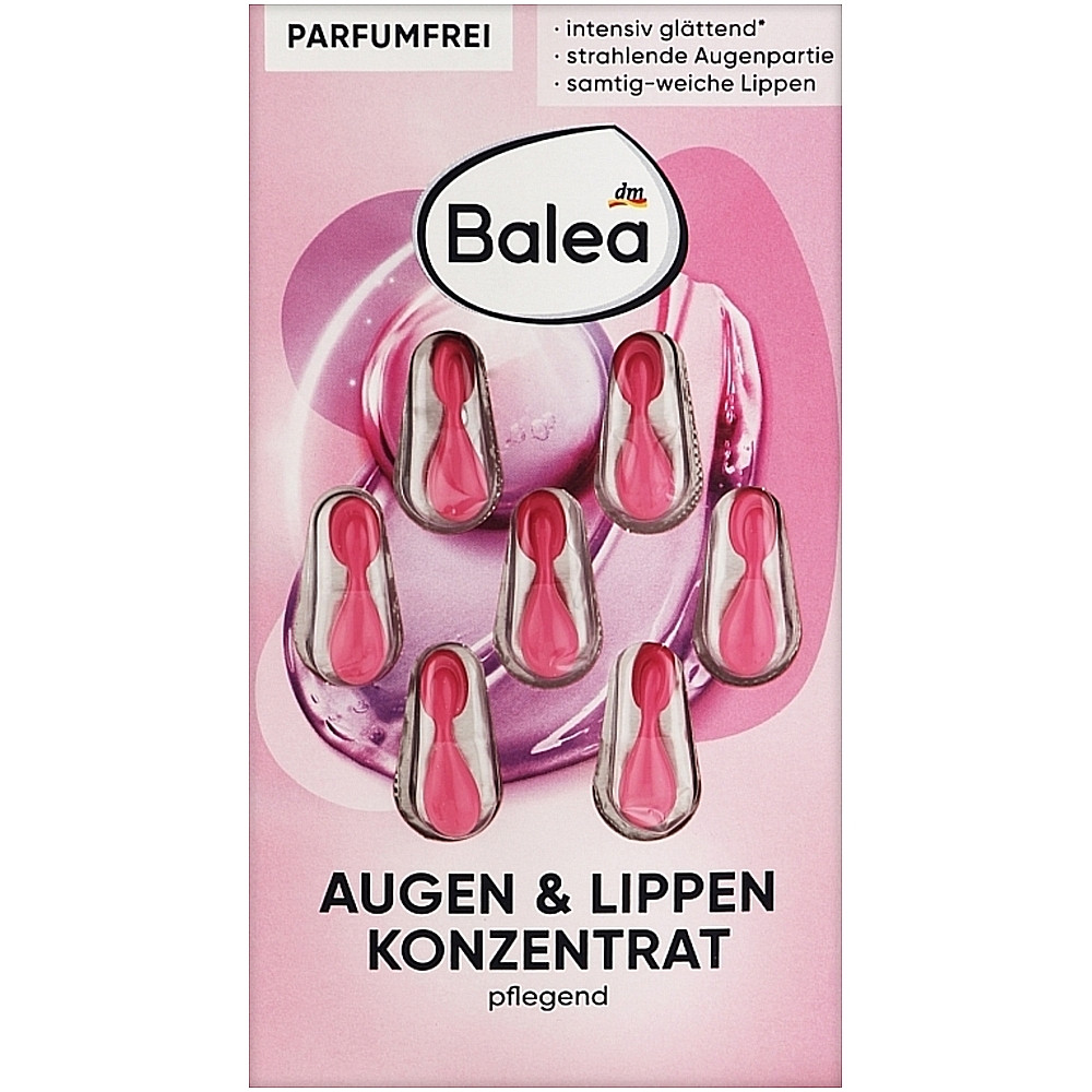 Концентрат для глаз и губ Balea Konzentrat Augen & Lippen Eye and Lip Serum Topical 7 шт (4066447245554)